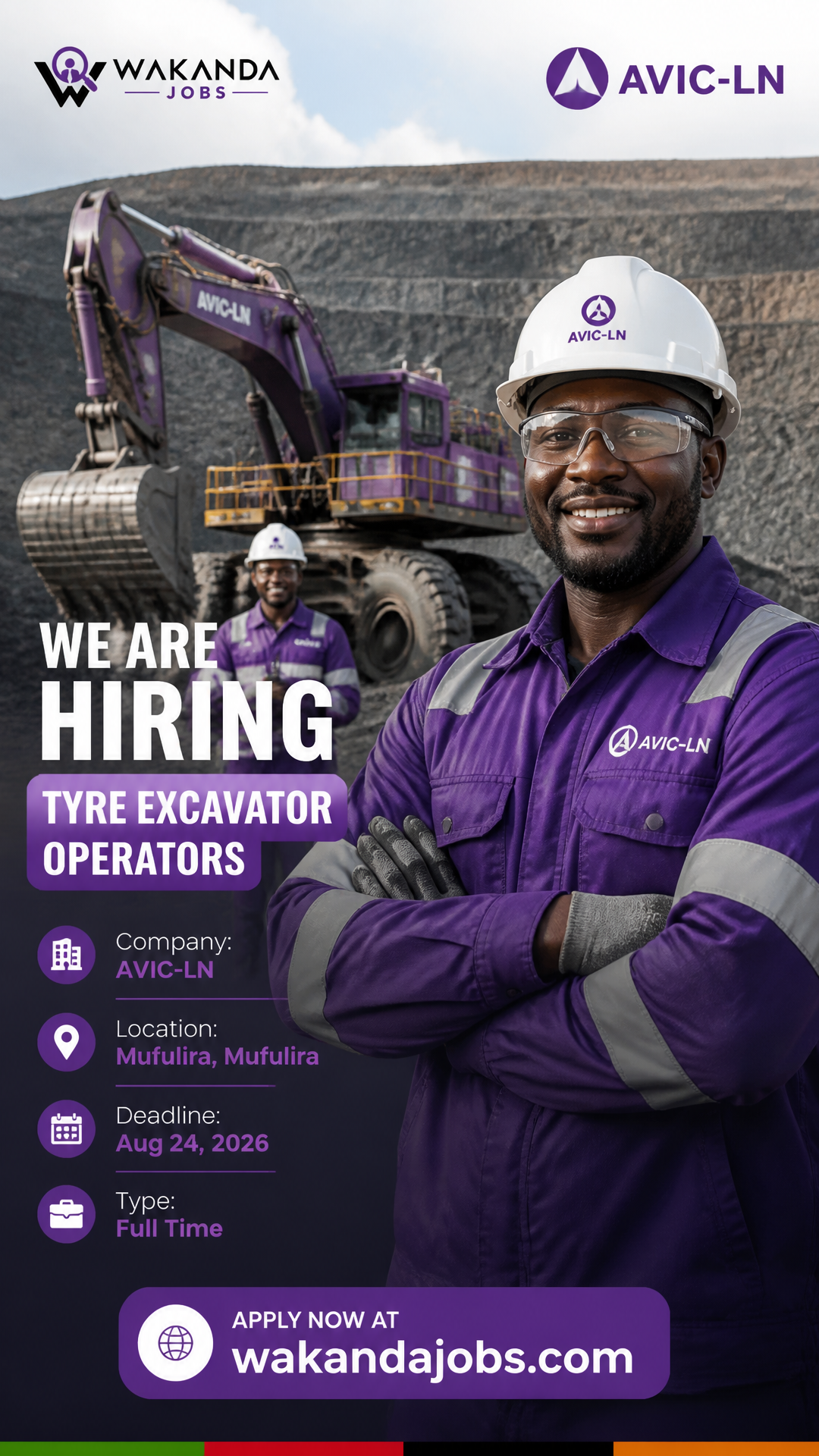 Tyre Excavator Operators