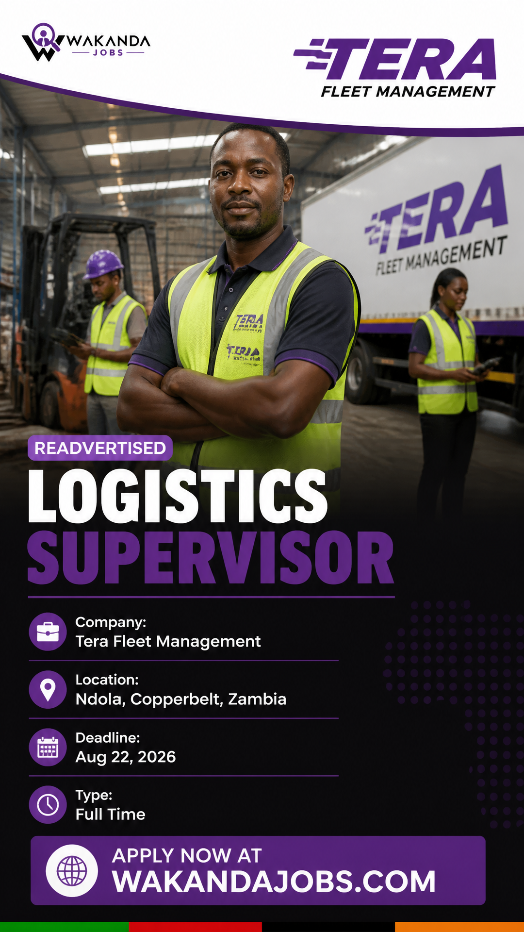 Readvertised Logistics Supervisor