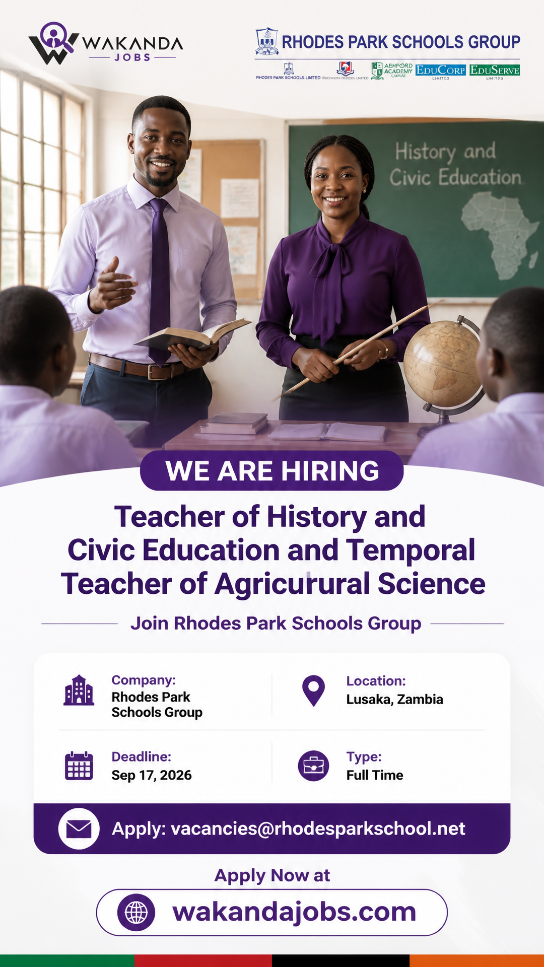 Teacher of History and Civic Education