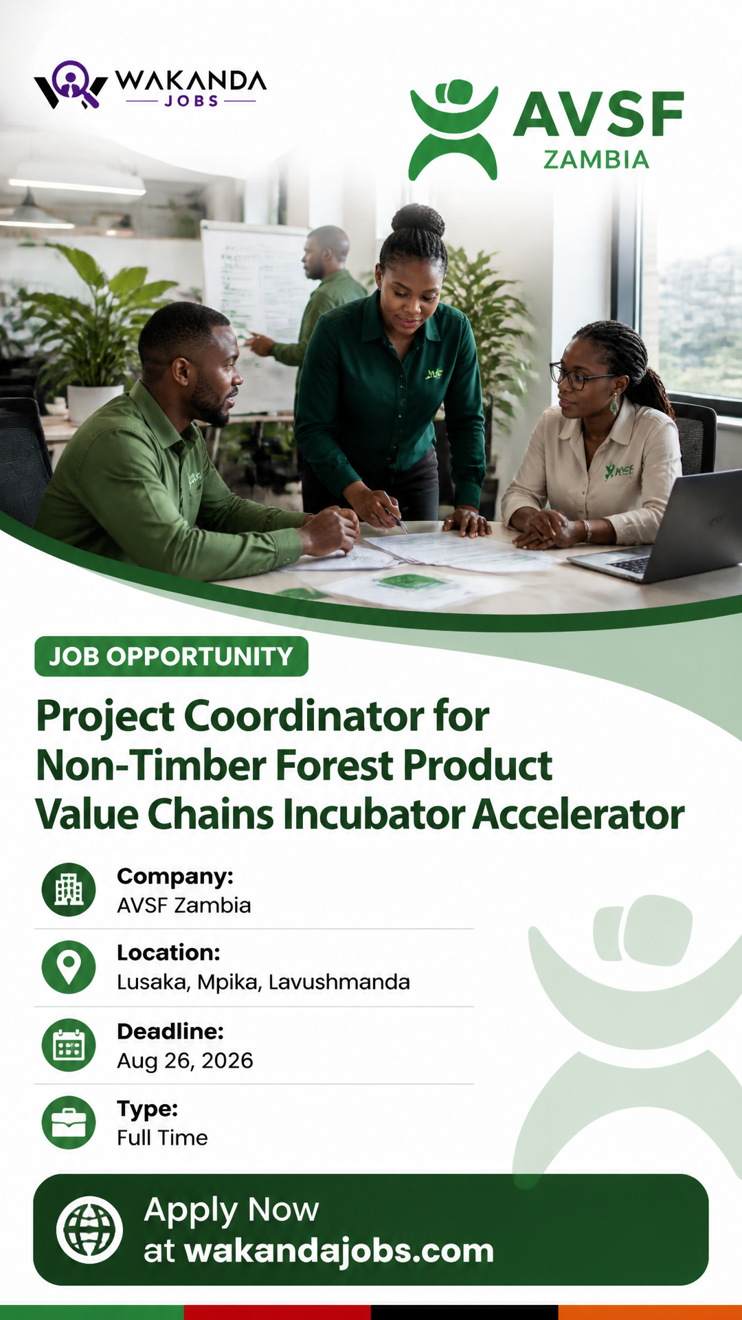 Project Coordinator for Non-Timber Forest Product Value Chains Incubator Accelerator