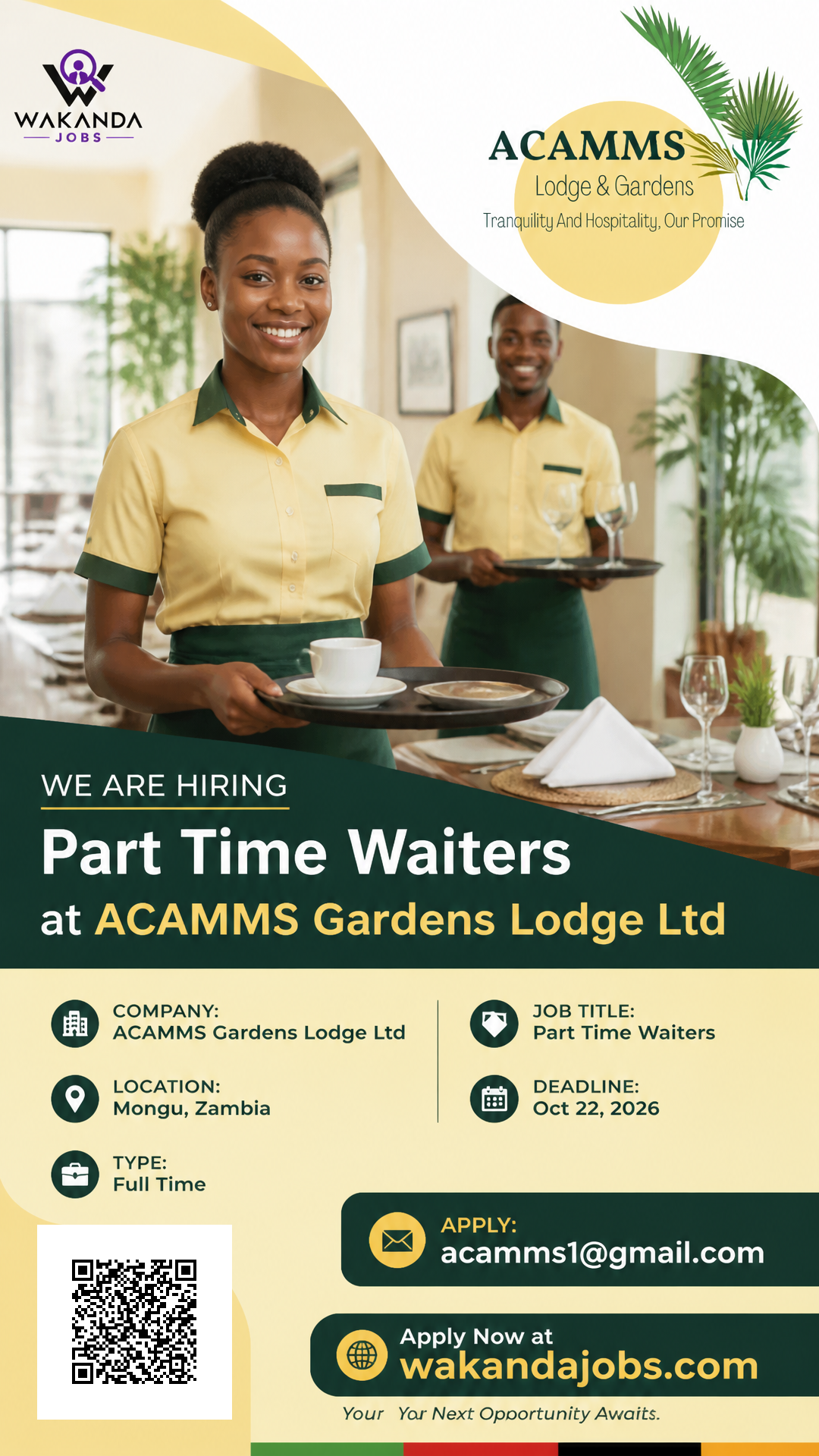 Part Time Waiters
