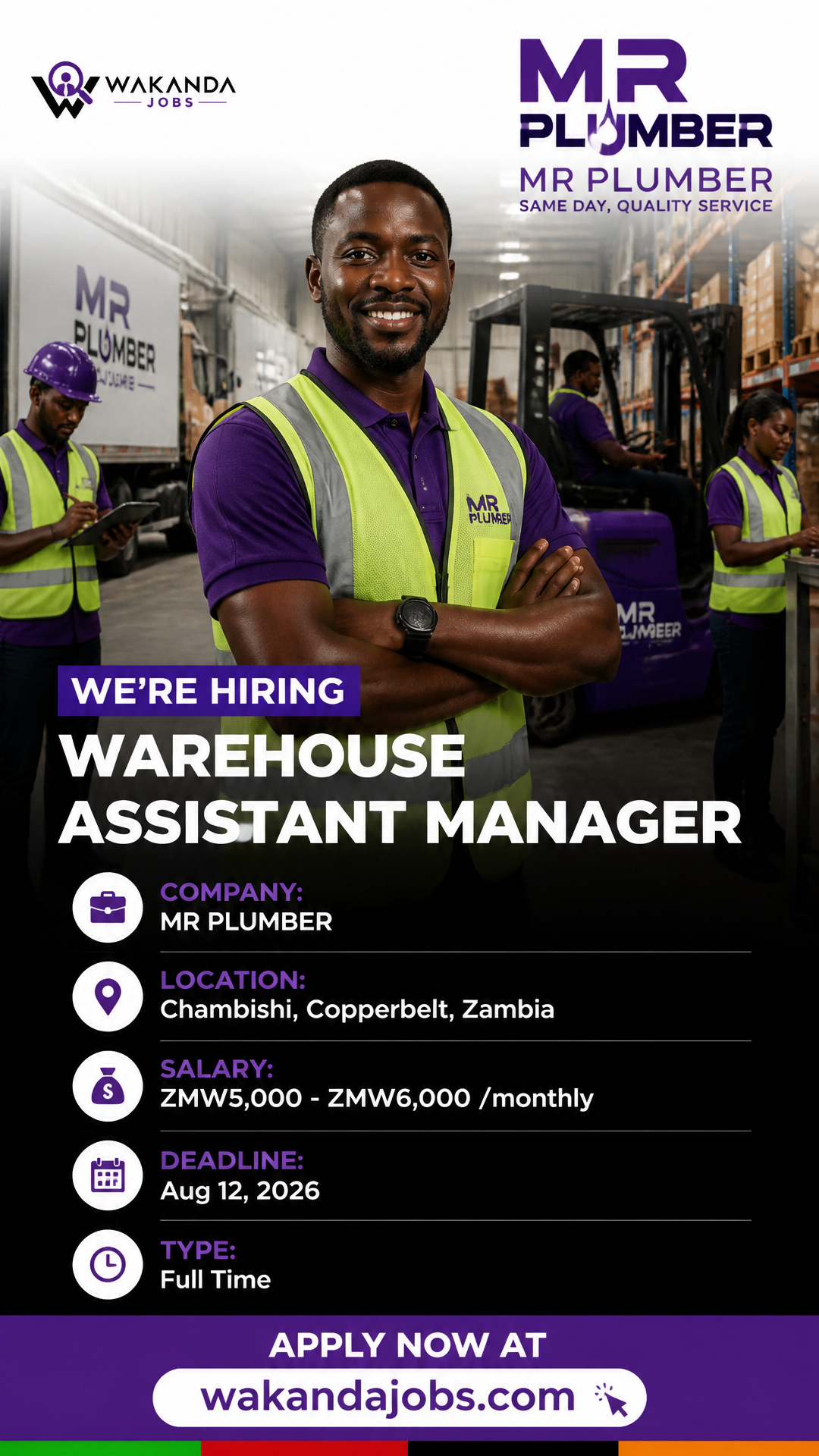 WAREHOUSE ASSISTANT MANAGER
