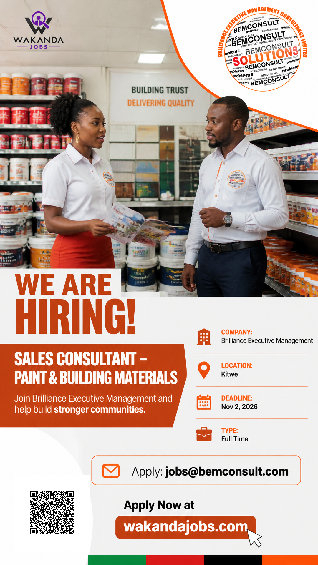 Sales Consultant – Paint & Building Materials