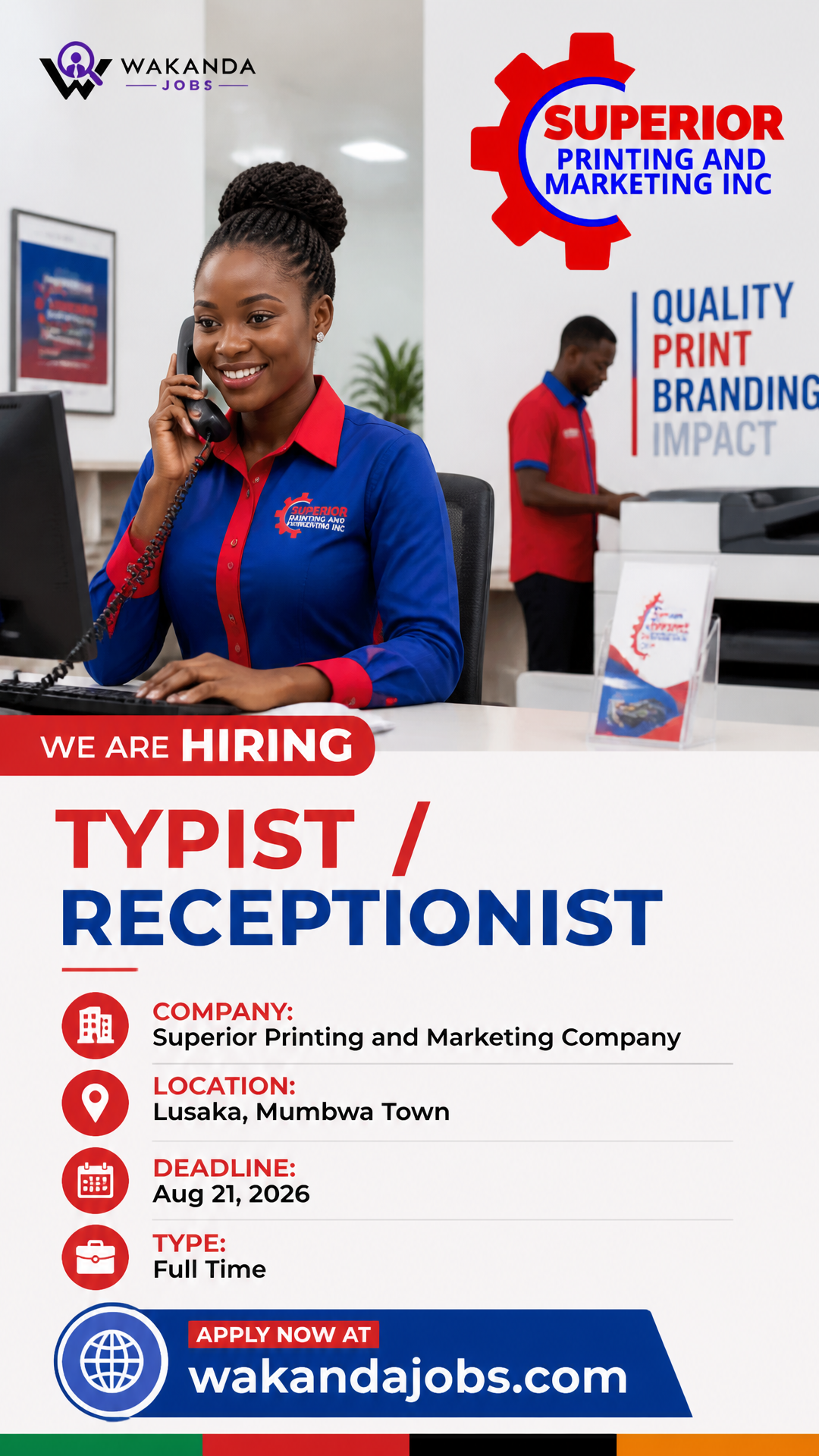 Typist / Receptionist